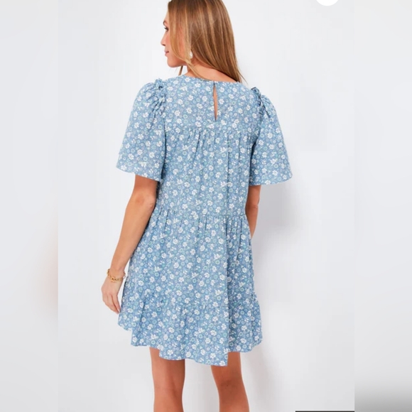 Hyacinth House Tuckernuck Romi Blue Floral Dress M - Picture 2 of 6